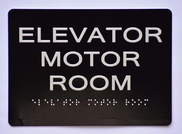 ELEVATOR MOTOR ROOM SIGN  Ada sign