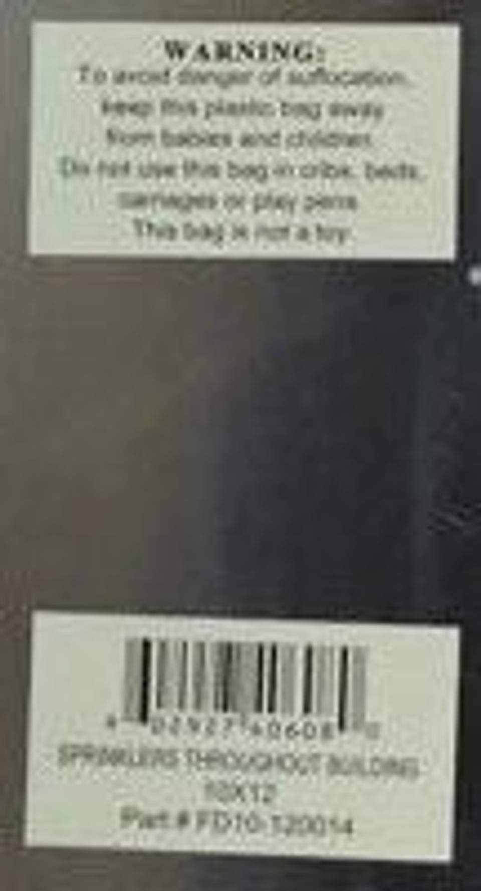 SPRINKLERS THROUGHOUT BUILDING SIGN