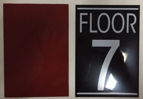 FLOOR NUMBER SEVEN (7) Sign