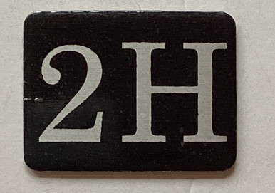 2H Mailbox Number Sign / Locker Number Sign – Rust-Free Aluminum with ...