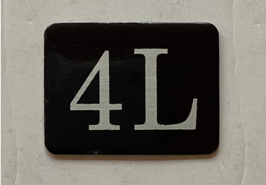 4L Mailbox Number Sign / Locker Number Sign – Rust-Free Aluminum with ...