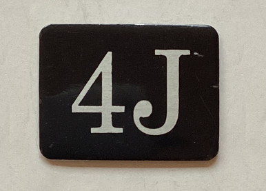 4J Mailbox Number Sign / Locker Number Sign – Rust-Free Aluminum with ...