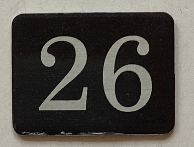 Number 26 Mailbox Number Sign / Locker Number Sign – Rust-Free Aluminum ...