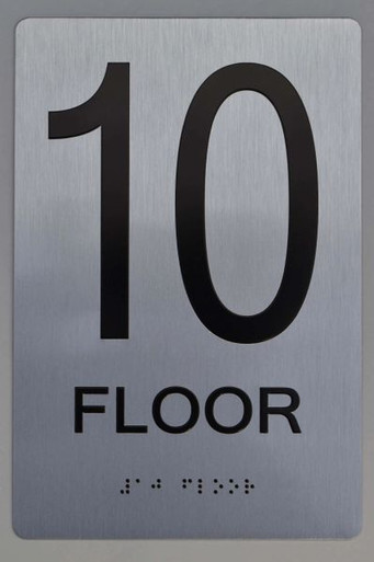 10th FLOOR ADA Sign -Tactile Signs The sensation line