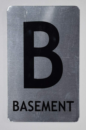 Basement Sign (Brush Aluminium, 5X8)-The Mont Argent line.
