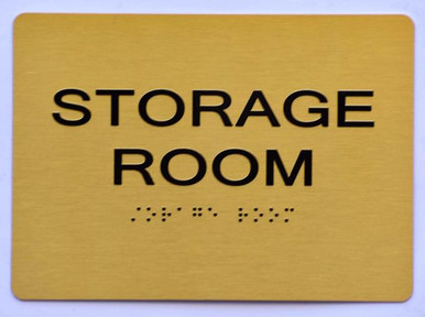 STORAGE ROOM SIGN Tactile Signs
