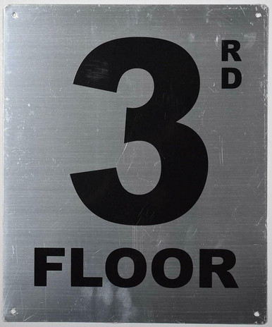 3rd Floor Sign