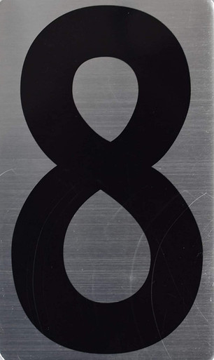 House Number Sign/Apartment Number Sign- Eight (8) -The Hippo LINE
