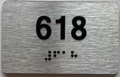 Apartment number 618 sign -Unit Number 618 sign / Suite 618 sign ...