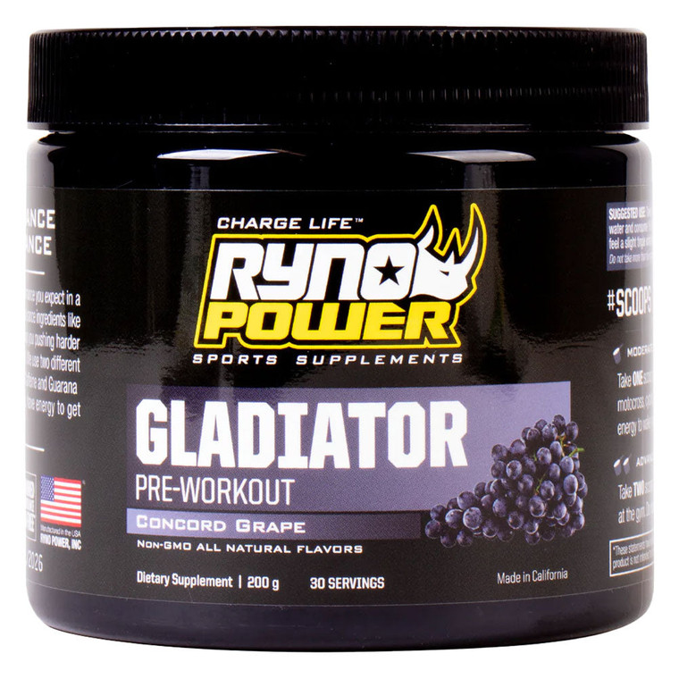 Ryno Power Gladiator Pre-Workout - Concord Grape