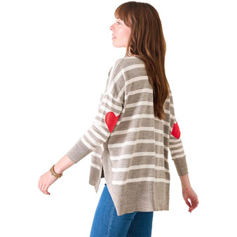 Mersea Heart Patch Sweater