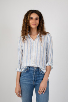 Romy Jacquard Stripe Shirt