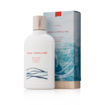 Aqua Coralline body lotion by the Thymes - boxed