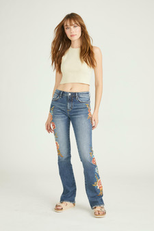 Kelly Embroidered Jeans - Maui