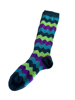 Mountain Stripe Alpaca Socks
