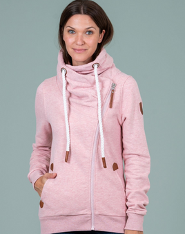 Hestia Cowl Neck - Hthr Pink