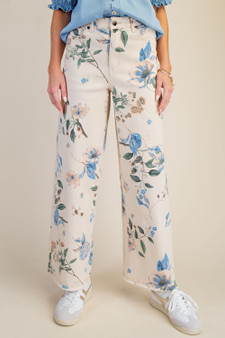 Floral Wide Leg Jeans