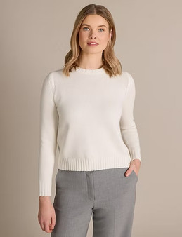 Ayla Cropped Chunky Crew Sweater