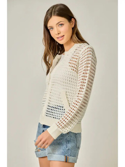 Open Stitch Knitted Jacket