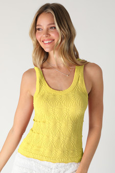 Reversible Lace Textured Tank Top