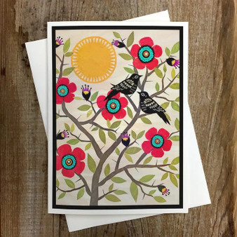 Flowers Among the Thorns Greeting Card