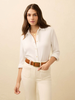 Legend Sweater Shirt - Pure White Twill