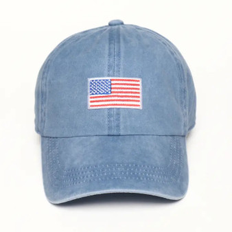 American Flag Embroidery Baseball Cap