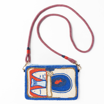 Leila Sardine Seed Bead Clutch