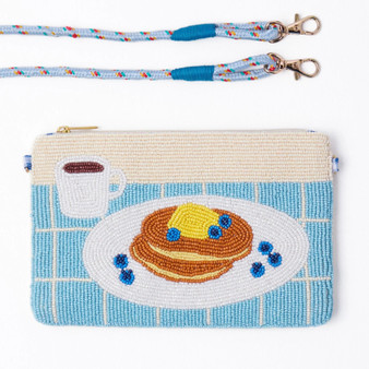 Ink and Alloy beaded clutch purse