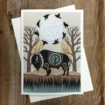 Round the Sun Greeting Card
