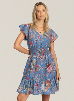 Laurel Floral Ruffle Dress