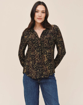 Bella Dahl Ditsy Camo Shirt