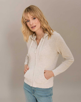 Alashan Ashley Micro Shaker Zip Cardigan