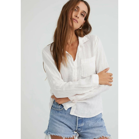 bella dahl linen shirt  b2808-653-302