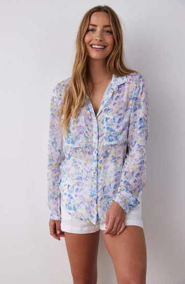 Orchid Floral Hipster Shirt
