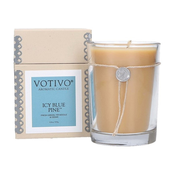 Icy Blue Pine Candle from Votivo