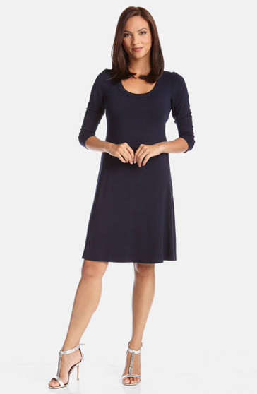 A-Line Dress - Navy