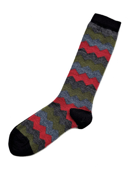 Mountain Stripe Alpaca Socks
