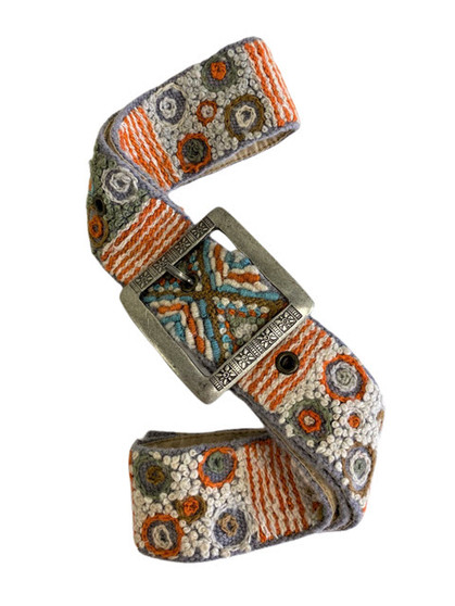 Incan Embroidered Belt