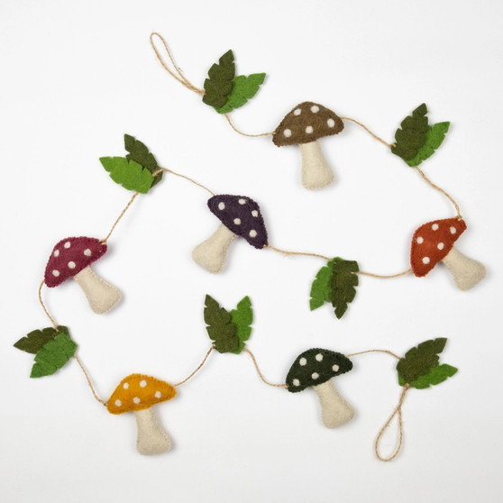 Felt Garland - Mushroom