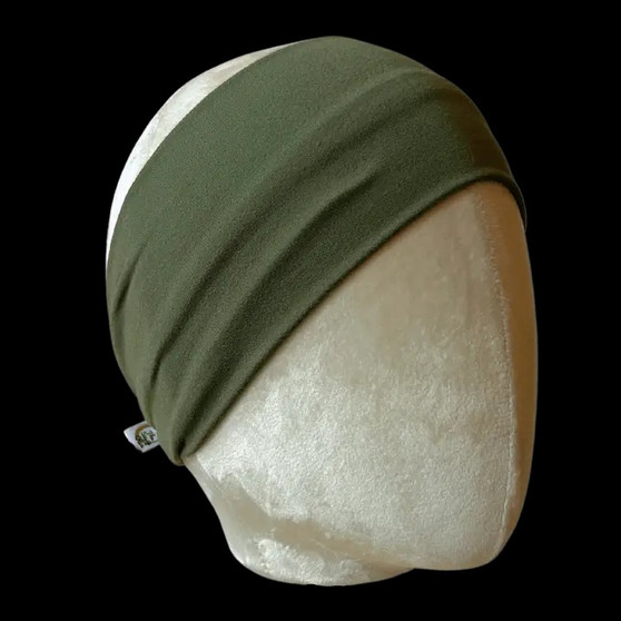 Solid Olive Green Stretch Headband by The Sassy Olive