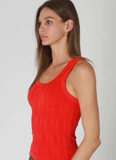 Reversible Lace Textured Tank Top