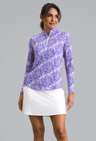 Briana Mock Zip Neck