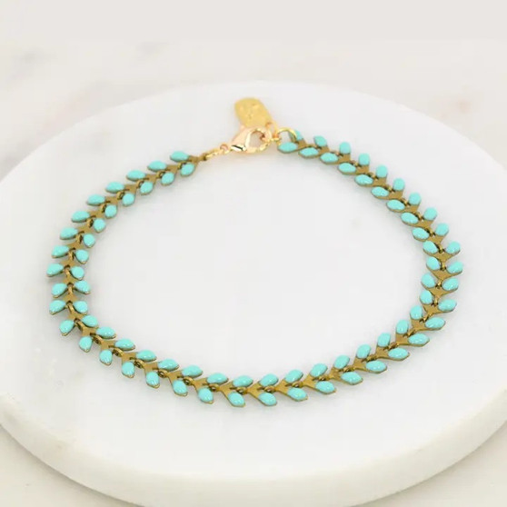 Artemis Turquoise Enamel Arrow Bracelet