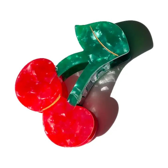Solar Eclipse Hair Clip Cherry
