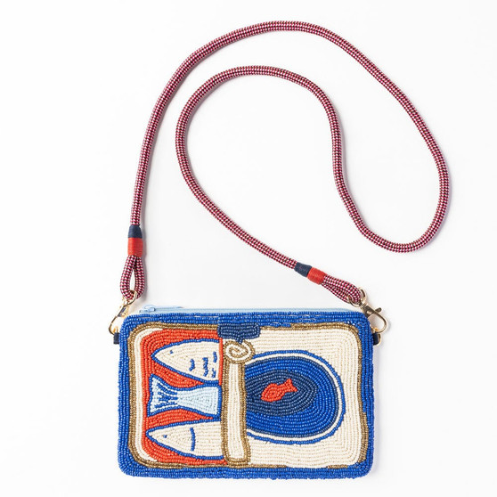 Leila Sardine Seed Bead Clutch