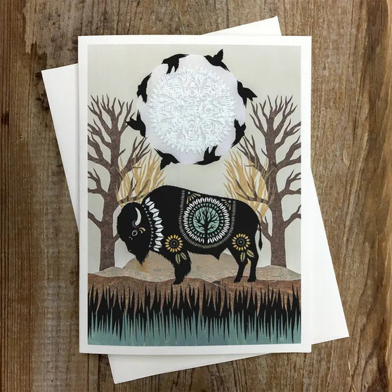 Round the Sun Greeting Card