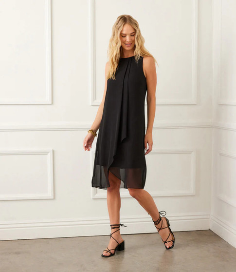 Draped Crossover Dress