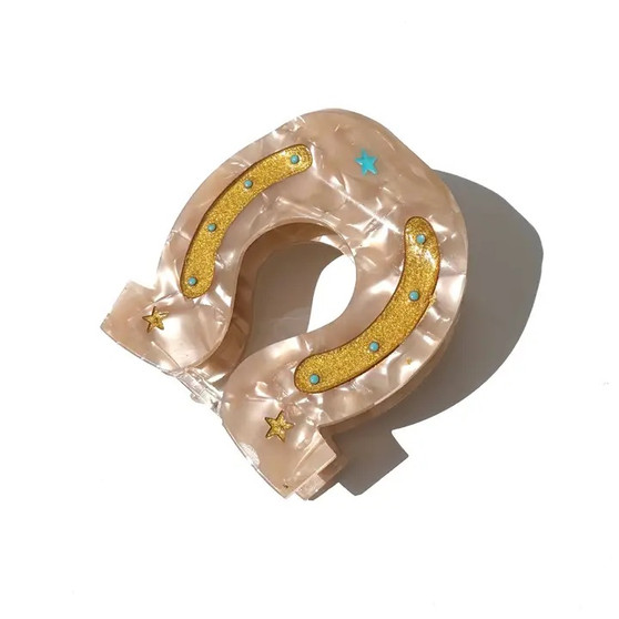 Lucky Horseshoe Claw Clip