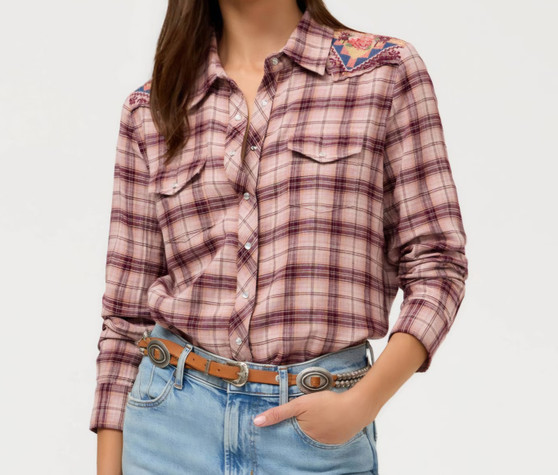 Johnny Was Isadora Plaid Shirt